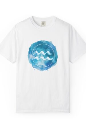 Aquarius Watercolor Wave Unisex T-shirt, Ocean Vibes Tee