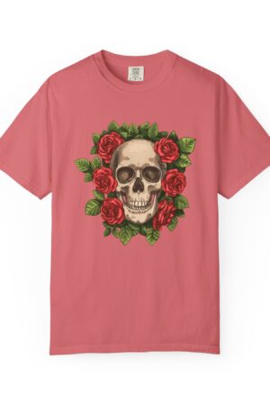 Skull and Roses T-Shirt, Vintage Style Tee