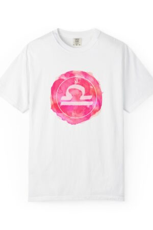 Libra Astrological Zodiac Sign T-Shirt, Unisex Garment-Dyed Tee