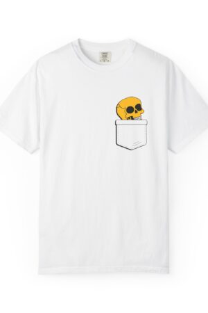 Pocket Skull Unisex T-Shirt - Trendy Casual Wear for Halloween Enthusiasts
